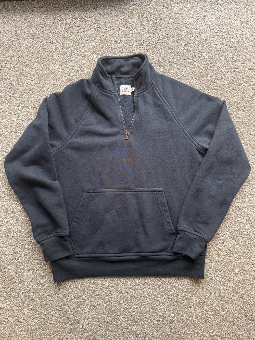 Flint and Tinder Dark Navy Half-Zip Fleece